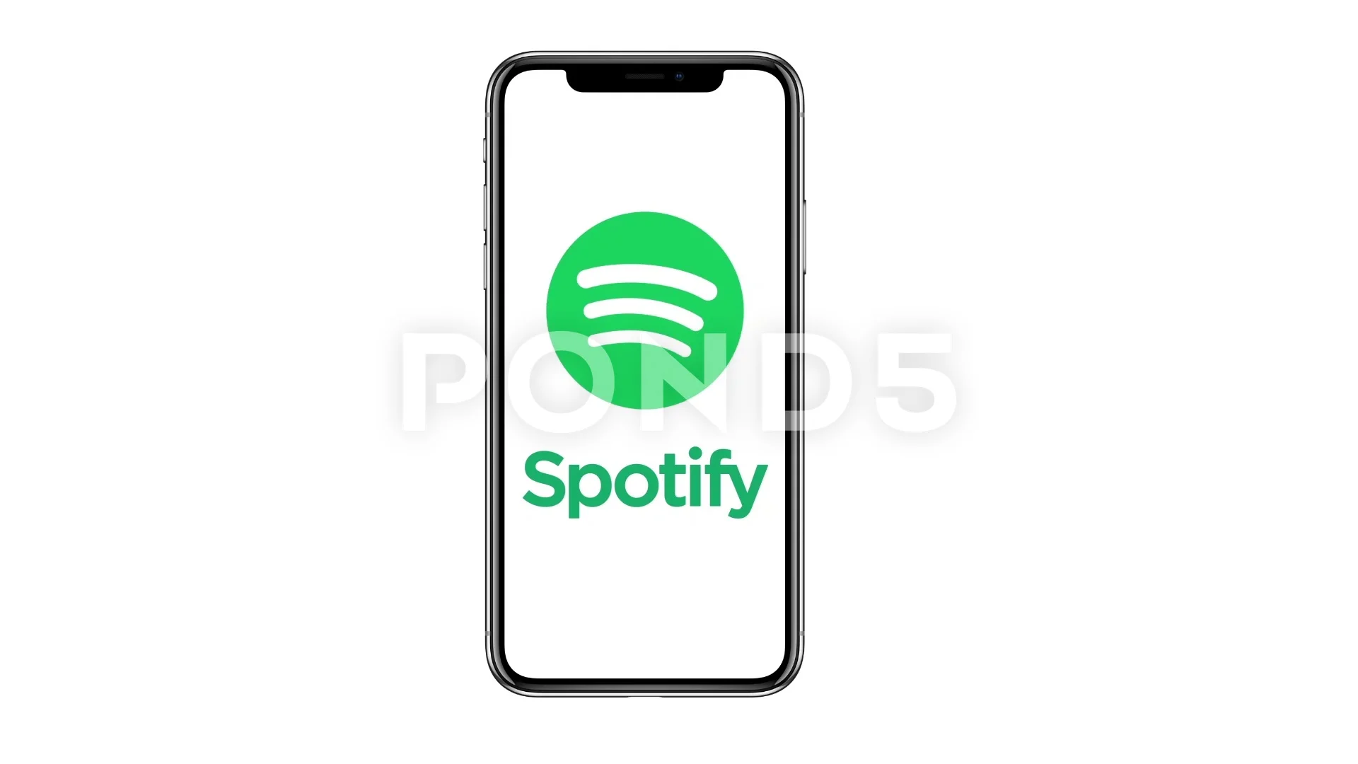 Spotify App Music Streaming Animation On Stock Video Pond5