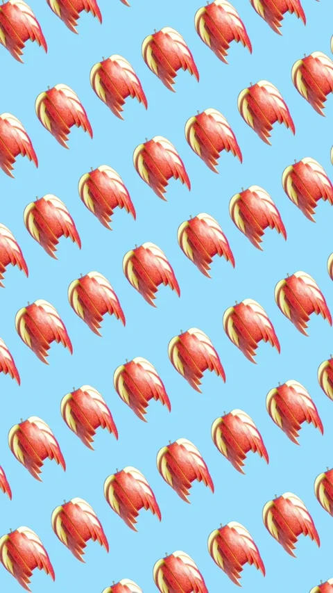 Spotify Canvas : Vertical : Seamless loop : Apple Collage Stock Footage 166177049