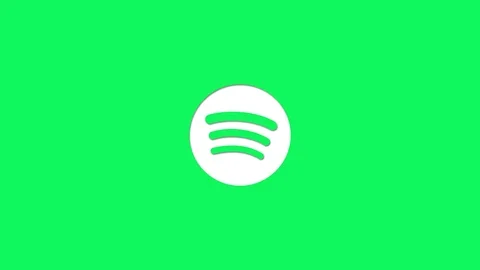 Spotify Logo Cut Out Video stock 105377868