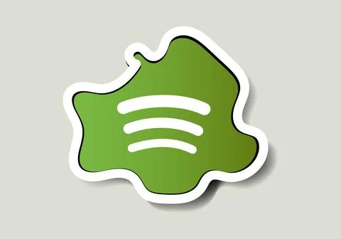 Spotify logo vector is a stylized representation of the logo Illustrazione stock