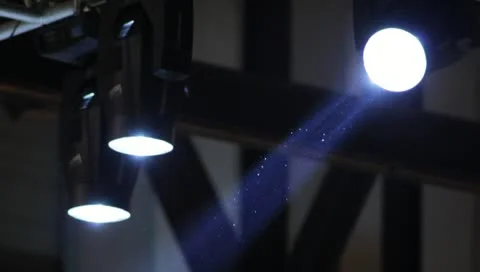 Spotlight and dust Stock Footage 10742939