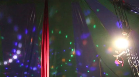 Spotlight and flickering lights 4 Stock Footage 44443288