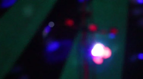 Spotlight and flickering lights. Defocus Stock Footage 44442019