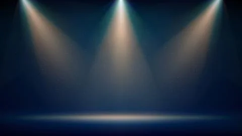Spotlight backdrop. Illuminated blue stage. Background for displaying products Stock Illustration
