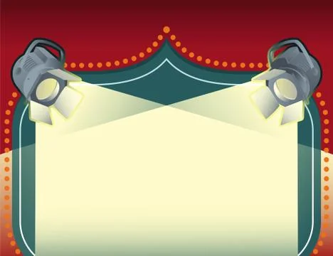 Spotlight background Illustrazione stock