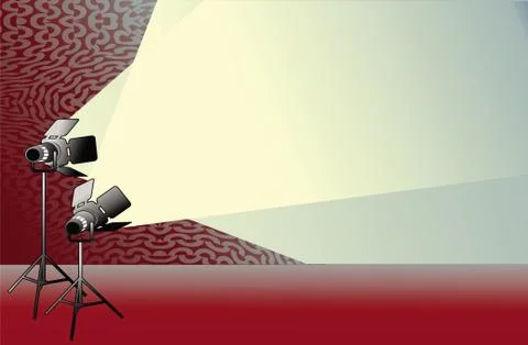 Spotlight background Illustrazione stock