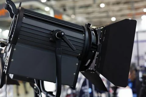 Spotlight with barn doors Stock Photos