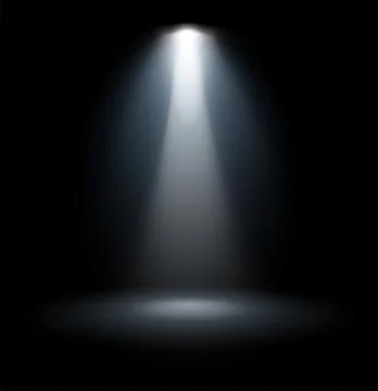 Spotlight beam effect. Realistic light. Scene lamp Stock Illustration