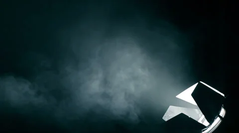 Spotlight beam of light filled with smoke Stock Footage 35528570