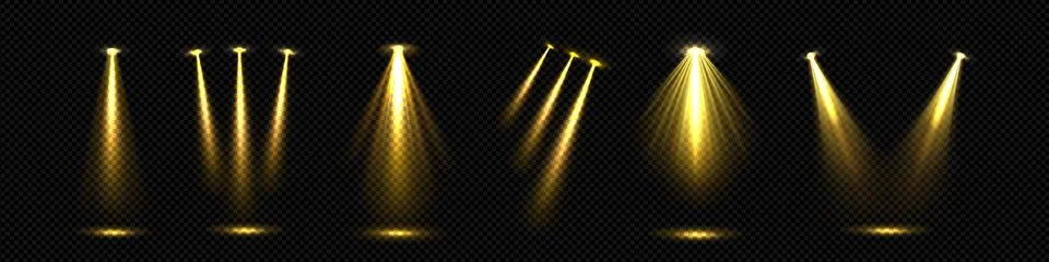 Spotlight beam for stage. Lamp ray effect vector Stock Illustration
