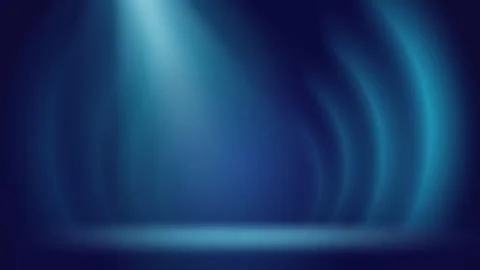 Spotlight blue stage background. Backdrop displaying products, advertising Stock Illustration