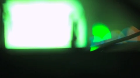 Spotlight on the concert defocusing Stock Footage 80664875