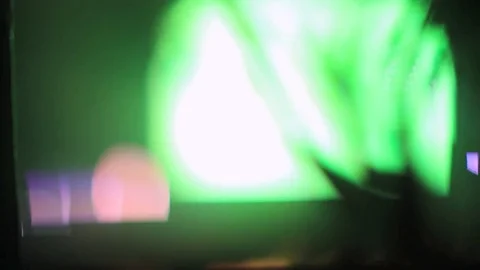 Spotlight on the concert defocusing Stock Footage 80664932