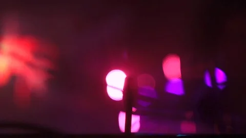 Spotlight on the concert defocusing Stock Footage 80665833