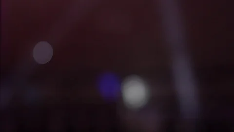 Spotlight on the concert defocusing Stock Footage 98438696