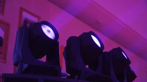 Spotlight on concert Stock Footage 85599820