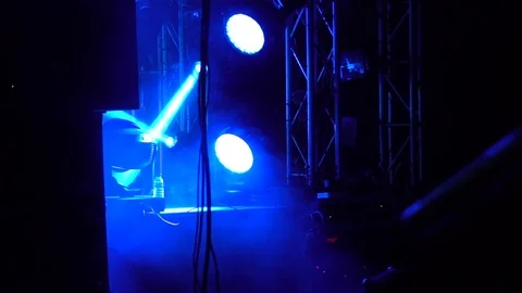 Spotlight at the concert Video stock 94692484