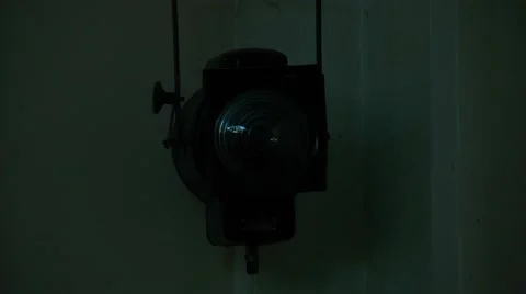 Spotlight in the dark Stock Footage 46636289