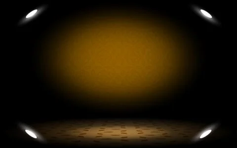 Spotlight in the dark room Stock Illustration
