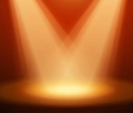 Spotlight effect scene background Illustrazione stock