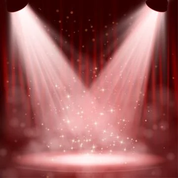 Spotlight effect scene background Stock Illustration