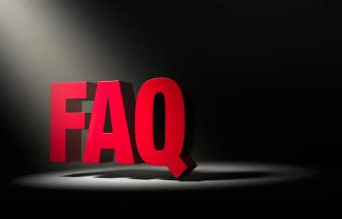Spotlight On FAQ Stock Illustration