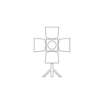 Spotlight. flat vector icon Stock Illustration