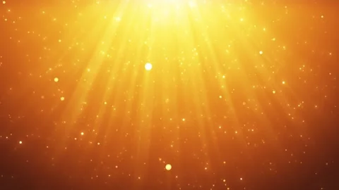 Spotlight with flying particles. Rays of golden color. scene with light 動画素材 251802508