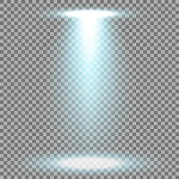 Spotlight glow effect, light beam, aqua color Stock Illustration