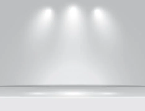 Spotlight gray light rays room studio background vector 스톡 일러스트
