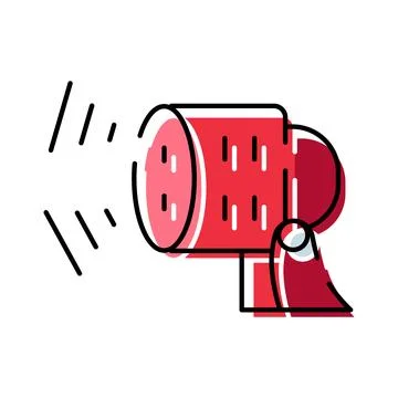 Spotlight icon illuminating attention direction and focus concept イラスト素材