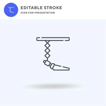 Spotlight icon vector, filled flat sign, solid pictogram isolated on white, logo Stock Illustration