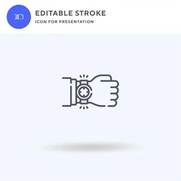Spotlight icon vector, filled flat sign, solid pictogram isolated on white, logo Stock Illustration