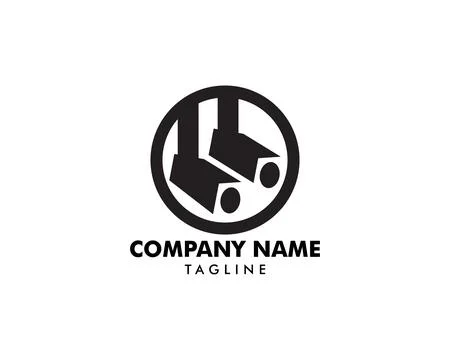 Spotlight icon vector logo illustration Stock Illustration