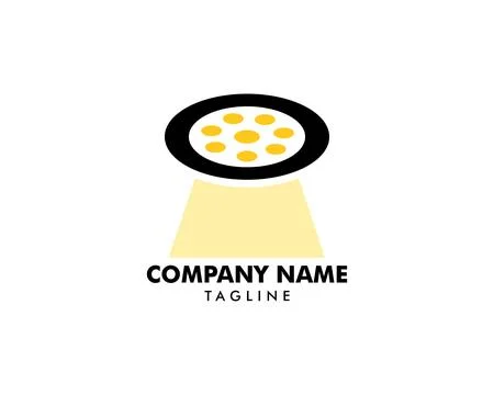 Spotlight icon vector logo illustration Stock Illustration