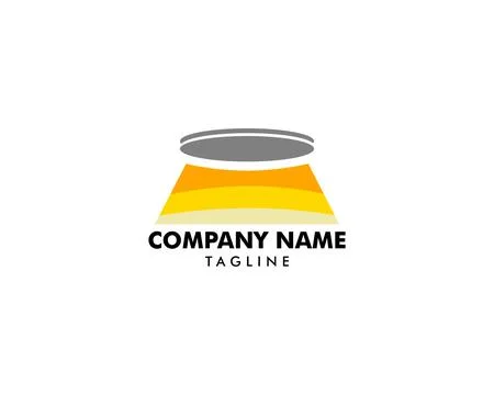 Spotlight icon vector logo illustration Stock Illustration
