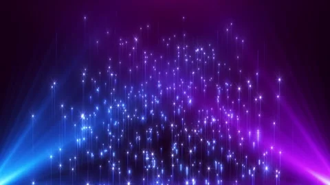 A spotlight illuminates the background of the stage. Animation of shiny dust Stock Footage 296602691