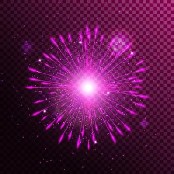 Spotlight isolated pink Stock Illustration