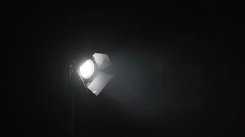 Spotlight light for the stage. Shots of studio lighting. Stock Footage 225535809