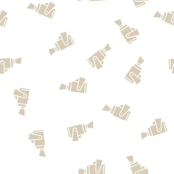 Spotlight lighting glyph seamless pattern Stock Illustration