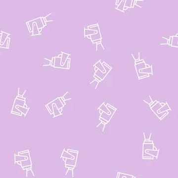 Spotlight lighting line seamless pattern Illustrazione stock