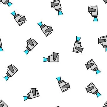 Spotlight lighting vector seamless pattern Stock Illustration