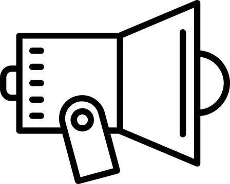 Spotlight Line Icon Design Stock Illustration
