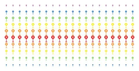 Spotlight Rack Shape Halftone Spectrum Array Ilustración de archivo