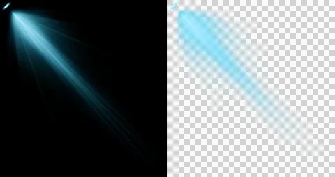 Spotlight rays blue  shining and glowing for futuristic and stage Stock Illustration