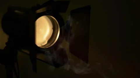 Spotlight rays through the smoke Vídeos de archivo 62951534