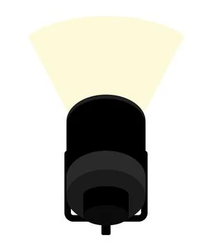 Spotlight reflector illustration Stock Illustration