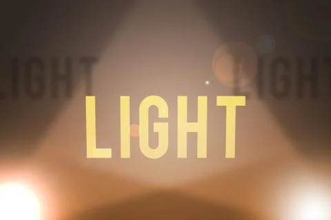 Spotlight Shadow Text Stock Illustration