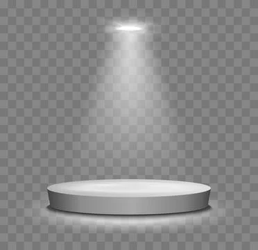 Spotlight Shines on the Stage Stock Illustration