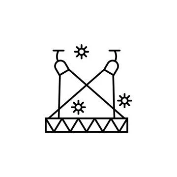 Spotlight, show, magic, circus icon Stock Illustration